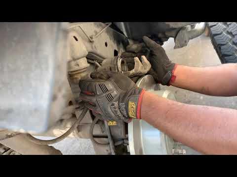 Replacing rear rotor and brake pads 2008 Jeep Wrangler