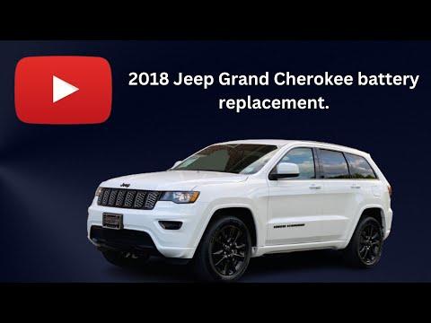 2018 Jeep Grand Cherokee battery replacement.#jeepgrandcherokee  #batteryreplacement