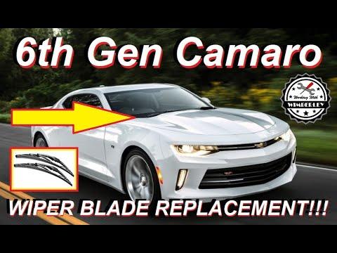 How To Replace the Windshield Wiper Blades On A 2016-2024 Chevy Camaro 6th Gen LS LT RS SS ZL1