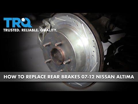 How to Replace Rear Brakes 07-12 Nissan Altima