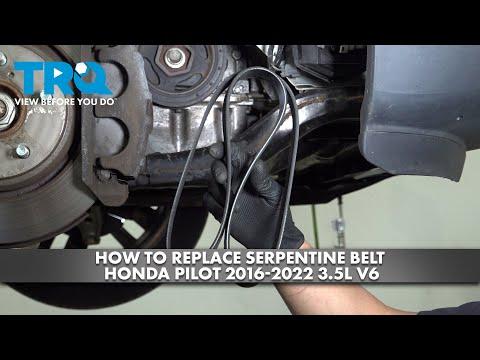 How to Replace Serpentine Belt Honda Pilot 2016-2022 3.5L V6