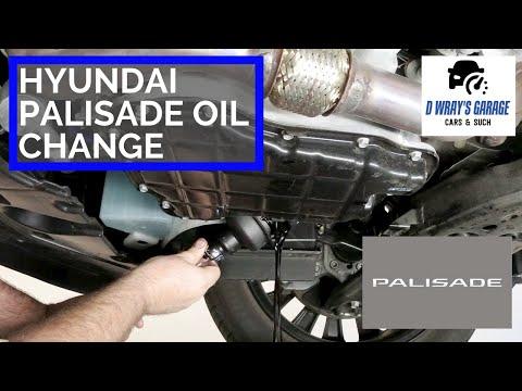 Hyundai Palisade 2020 Oil and Filter Change with Service Interval Reset - DIY