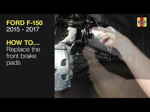 How to Replace the front brake pads on a Ford F-150 2015 to 2017