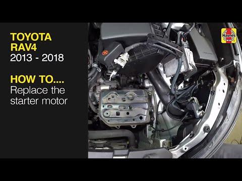 How to Replace the starter motor on the Toyota RAV4 2013 to 2018