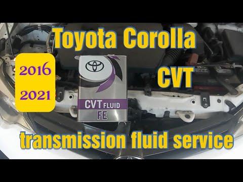 Toyota Corolla CVT Transmission Fluid  Service 2016/2019 How to Change Fluid