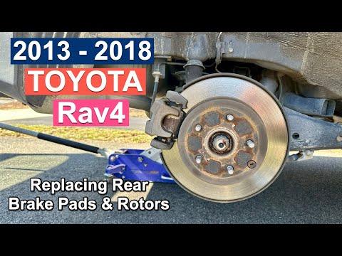 DIY 2013 2014 2015 2016 2017 2018 Toyota RAV4 Replacing Rear Brake Pads &amp; Rotors