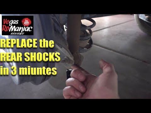 How to replace the rear SHOCKS in 3 miuntes on your car Toyota YARIS