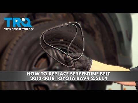 How to Replace Serpentine Belt 2013-2018 Toyota RAV4 2.5L L4