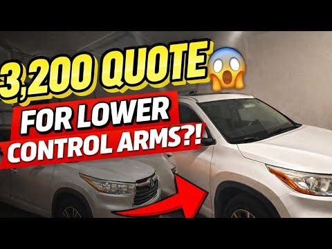 How to: 2014-2019 Toyota Highlander Front Lower Control Arms Replacement 