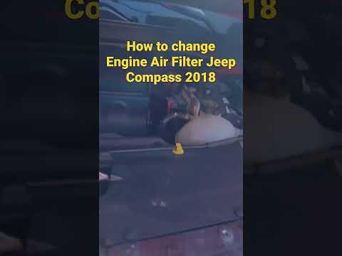 How to change Jeep Compass 2018 Engine Air Filter #jeepcompasstrailhawk #jeepcompass2018 #trailhawk