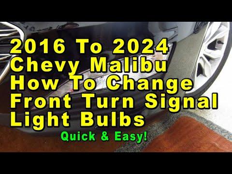 How to Replace the Front Turn Signal Bulb on a 2013-2024 Chevrolet Malibu (Trim: Premier)