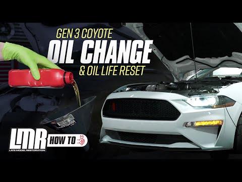2018-2023 Gen 3 5.0L Coyote Mustang GT/Bullitt/Mach 1: Oil Change &amp; Oil Life Reset - Full Process