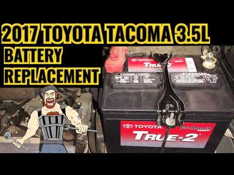 2016 - 2023 3.5L TOYOTA TACOMA BATTERY REPLACEMENT TUTORIAL 2016 2017 2018 2019 2020 2021 2022 2023