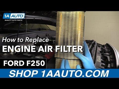 How to Replace the Engine Air Filter on a 2008-2016 Ford F-250 Super Duty (Engine: V8 6.2L)