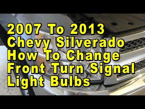 How to Replace the Front Turn Signal Bulbs on a 1999-2013 Chevrolet Silverado 1500