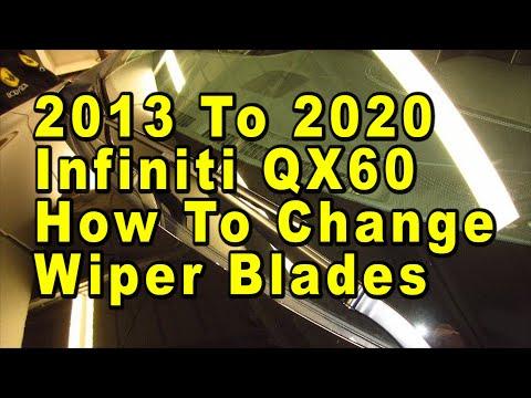 2013 To 2020 Infiniti QX60 How To Change Windshield Wiper Blades With Sizes &amp; Part Numbers