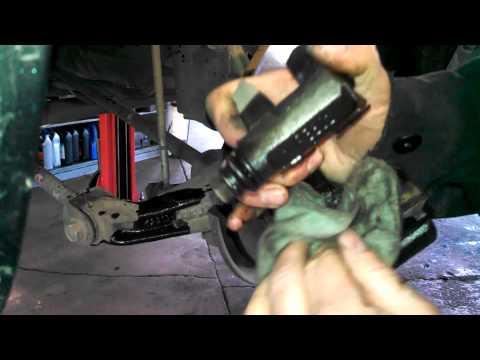 Rear brake pad replacement Toyota Camry 2006 install remove replace how to