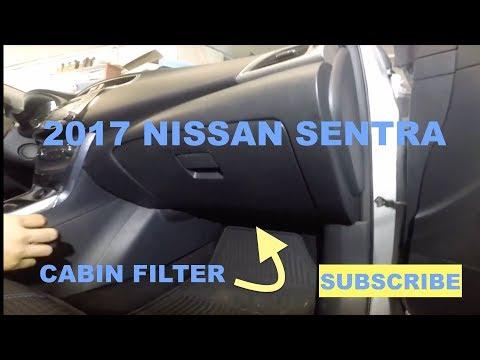 How to change cabin filter on 2017 Nissan Sentra