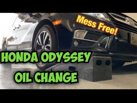 Honda Odyssey oil change DIY Oil filter no mess 2018 2019 2020