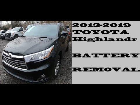 How to Replace the Battery on a 2001-2019 Toyota Highlander (Engine: Inline 4 2.7L)