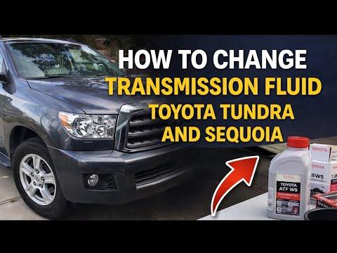 TOYOTA TUNDRA &amp; SEQUOIA Transmission Fluid Change (Drain and Fill) EASY! 2008 - 2020 &amp; 2021