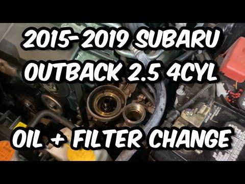 2015-2019 Subaru Outback 2.5L Oil + Filter Change