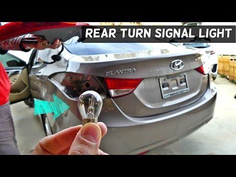 How to Replace Rear Turn Signal Bulbs on a 2001-2012 Hyundai Elantra (1156A Amber) (Body: Sedan)