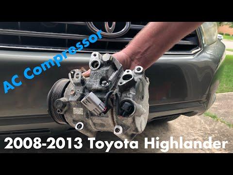 How to Replace the A/C Compressor on a 2013 Toyota Highlander (R-134a System)