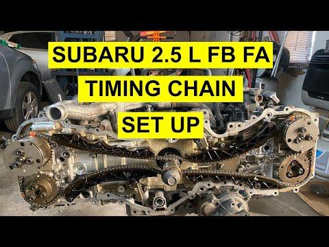 Valve Timing Set up With Marks On Subaru 2.5 FB FA Engine