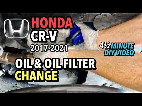 Honda CR-V - Oil &amp; Oil Filter Change - 2017-2021