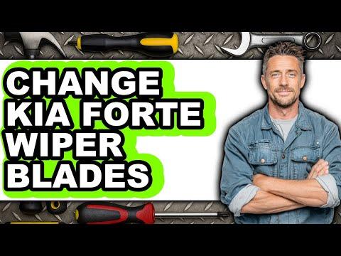 How to Replace Front Windshield Wiper Blades on a 2014-2018 Kia Forte (Body: Sedan)