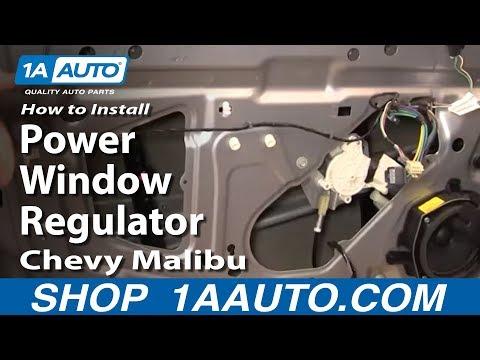 How to Replace Window Regulator 04-08 Chevy Malibu