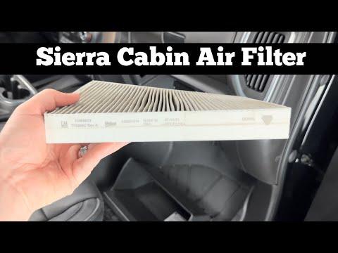 How to Replace the Cabin Air Filter on a 2019-2025 GMC Sierra 1500 (Engine: V8 5.3L)