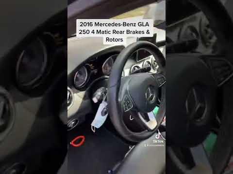 2016 Mercedes Benz GLA 250 Rear Brake Caliper Piston Release And Rotor and Brake Replacement