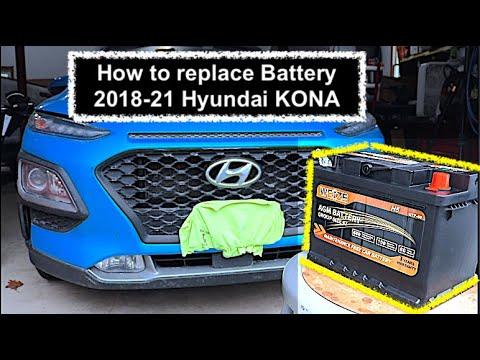 How to Replace the 12V Battery on a 2018-2026 Hyundai Kona (Step-by-Step Guide) (Engine: Inline 4 1.6L)