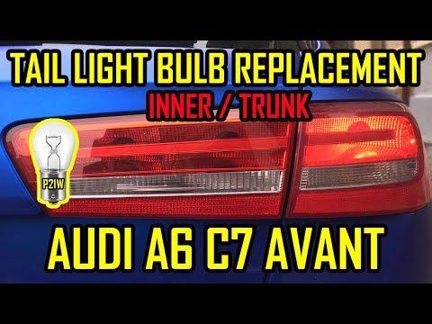 How to Replace Rear Turn Signal Bulb on a 2016 Audi A6 (Tail Light Removal)