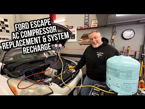 How to Replace the A/C Compressor on a 2014 Ford Escape (R-134a System Guide)