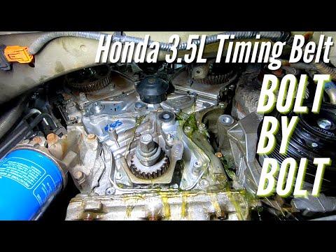 Honda 3.5L V6 Timing Belt &amp; Water Pump Replacement- Pilot, Ridgeline, Odyssey.