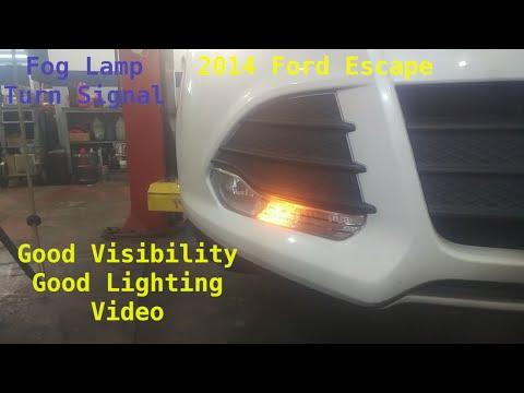 2014 Ford Escape Turn signal, fog light bulb replacement.