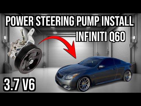 How to Replace the Power Steering Pump on a 2014-2017 INFINITI QX50 (3.7L V6) (Engine: V6 3.7L)
