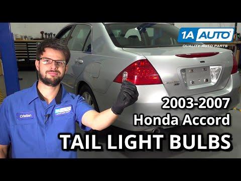 How to Replace Taillight Bulb 2003-2007 Honda Accord