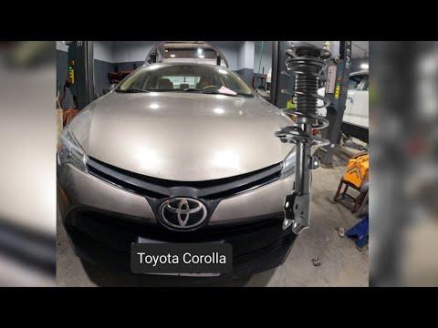 how to replace complete struts ... toyota corolla 2014 - 2017 #toyota #corolla #suspensionsystem