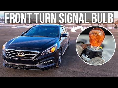 How to Replace Front Turn Signal Bulb - Hyundai Sonata (2015-2017)
