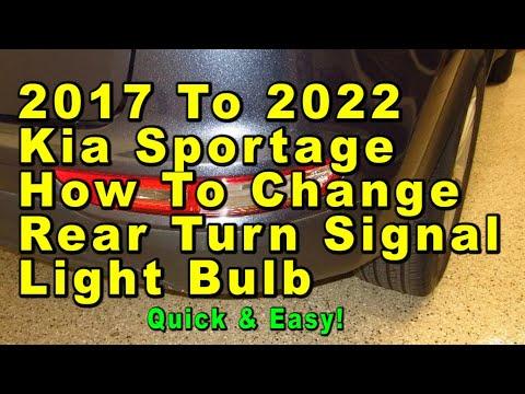 How to Replace Rear Turn Signal Bulbs on a 1998-2023 Kia Sportage (Left & Right)