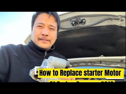 How to Replace Starter Motor of Dodge Caravan 2016