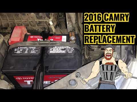 2012 - 2017 TOYOTA CAMRY BATTERY REPLACEMENT TUTORIAL 2012 2013 2014 2015 2016 2017