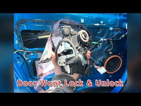 How to Replace the Front Door Lock Actuator on a 2014 Toyota RAV4