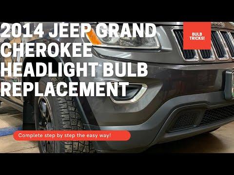 2014 Jeep Grand Cherokee headlight bulb replacement the easy way