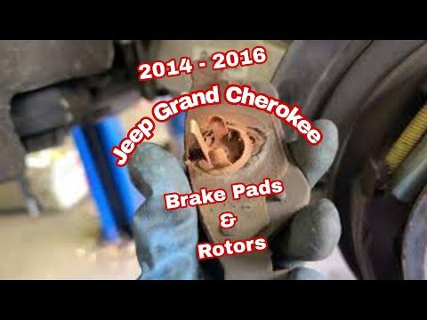 2014 - 2016 Jeep Grand Cherokee How to Replace Rear Brake Rotor &amp; Brake Pads