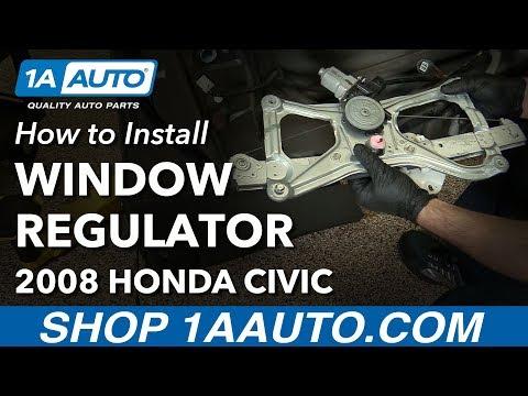 How to Replace the Front Window Regulator on a 2009 Honda Civic (Power or Manual)